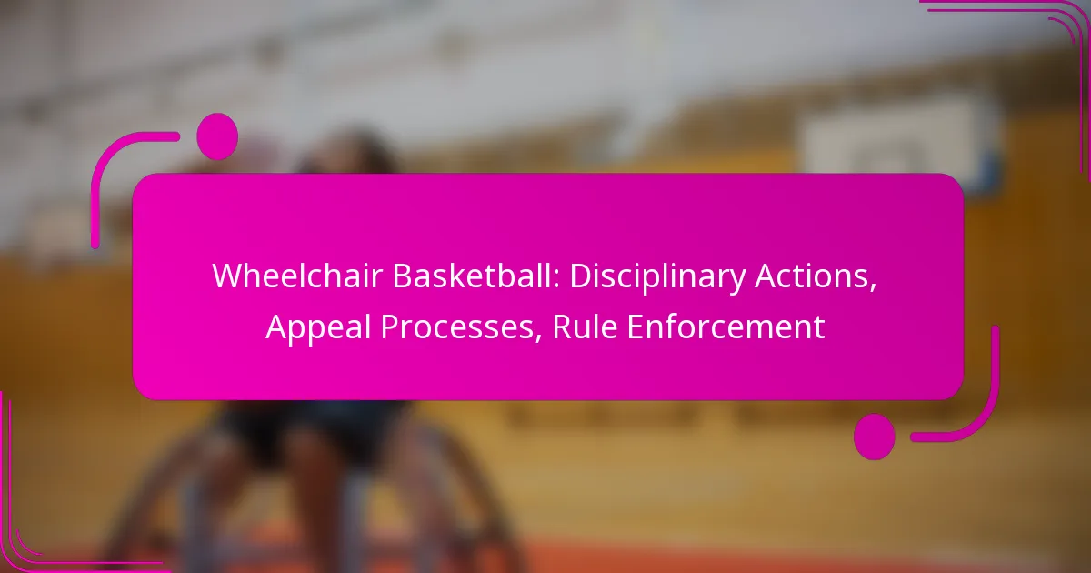 Wheelchair Basketball: Disciplinary Actions, Appeal Processes, Rule Enforcement