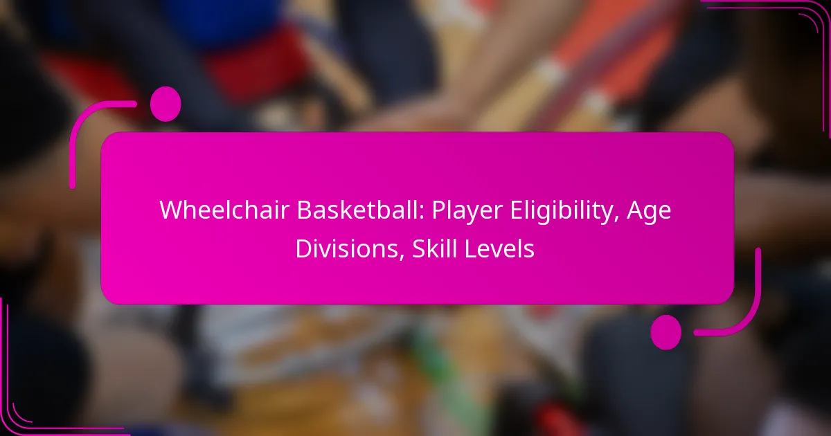Wheelchair Basketball: Player Eligibility, Age Divisions, Skill Levels
