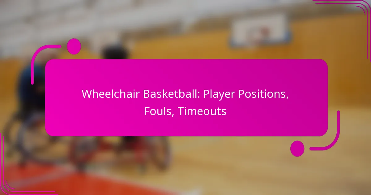 Wheelchair Basketball: Player Positions, Fouls, Timeouts